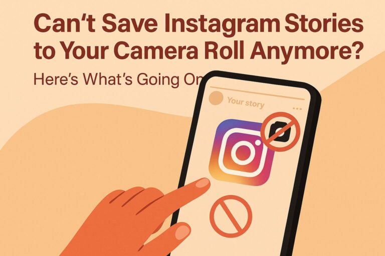 Can’t Save Instagram Stories to Camera Roll