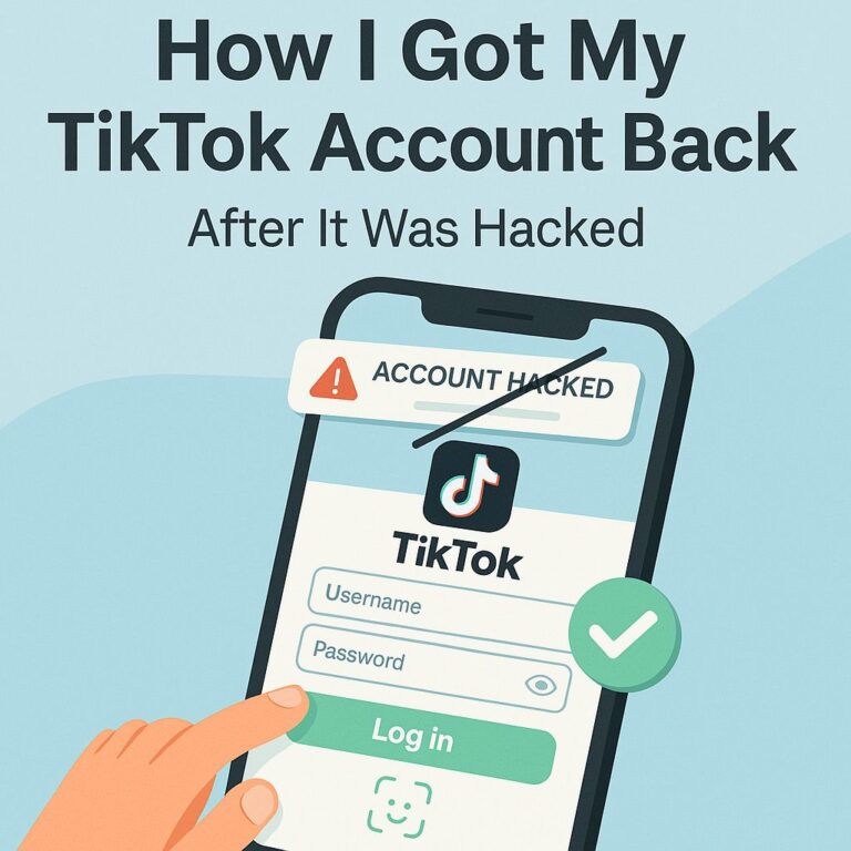 I Got My TikTok Account Back After It Was Hacked