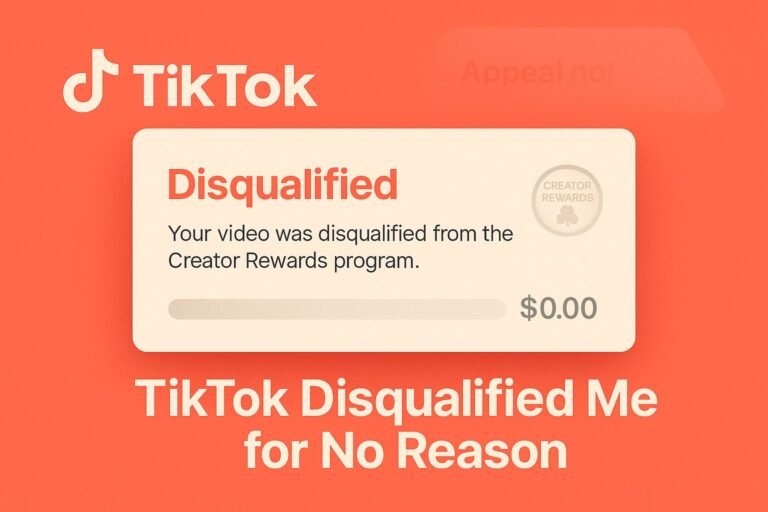 Reason TikTok is disqualifying creators