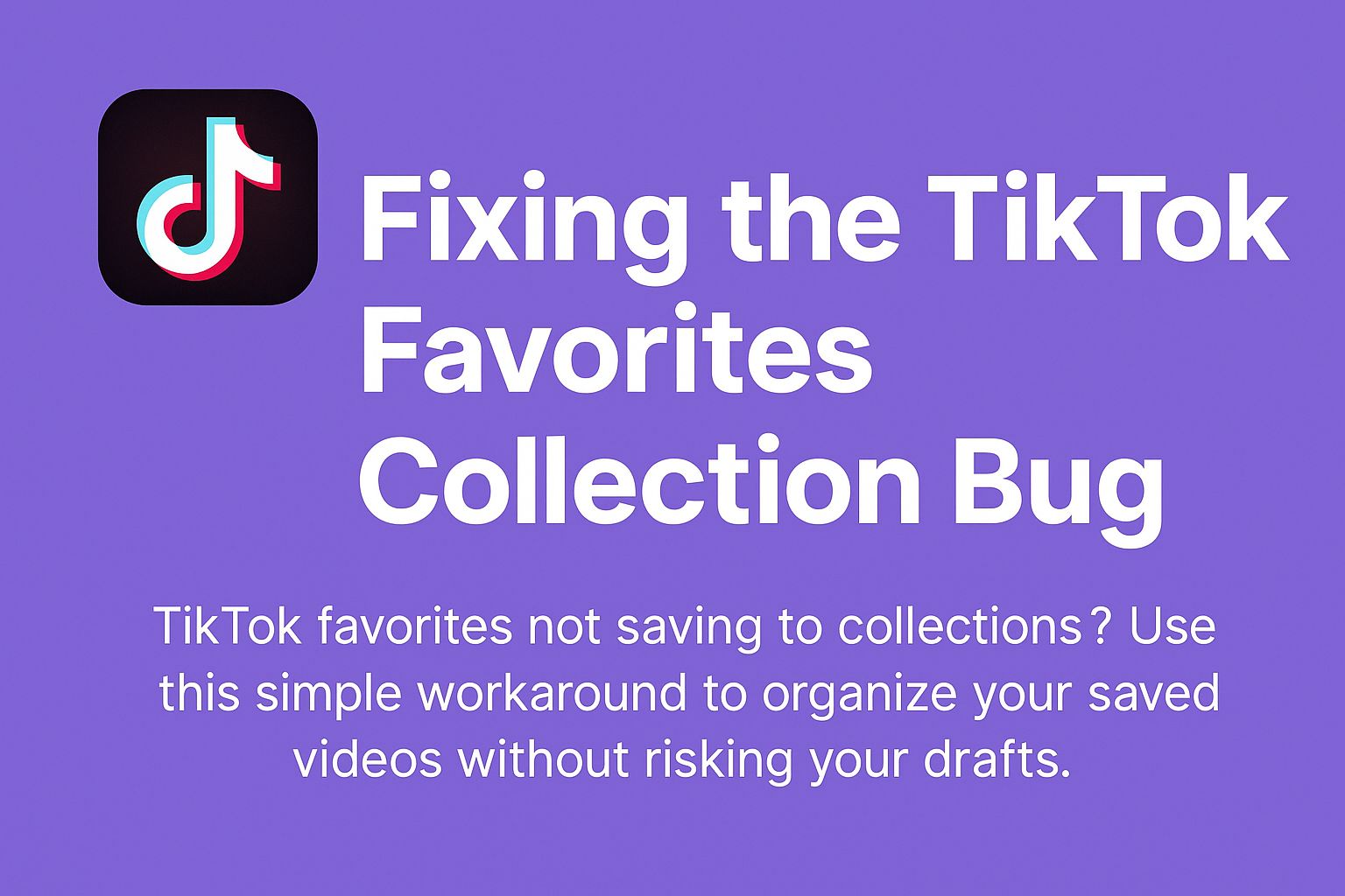 TikTok lets you favorite videos but won’t let you save into a collection