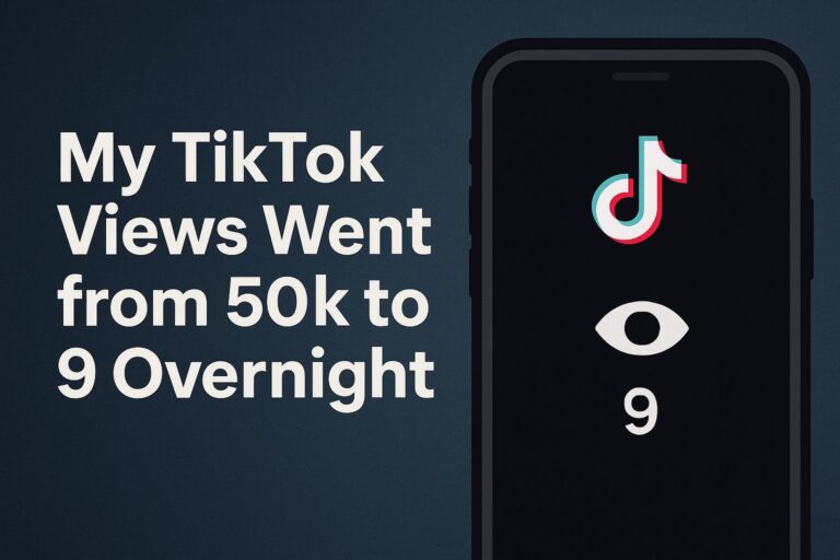 TikTok views suddenly dropping