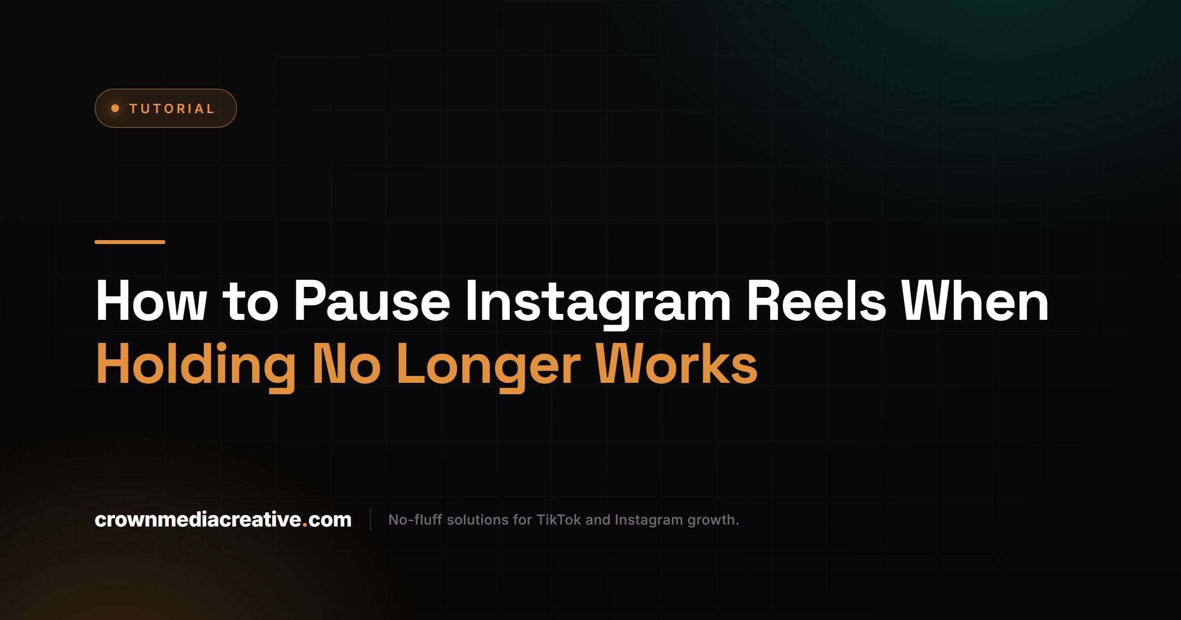 How to Pause Instagram Reels When Holding No Longer Works