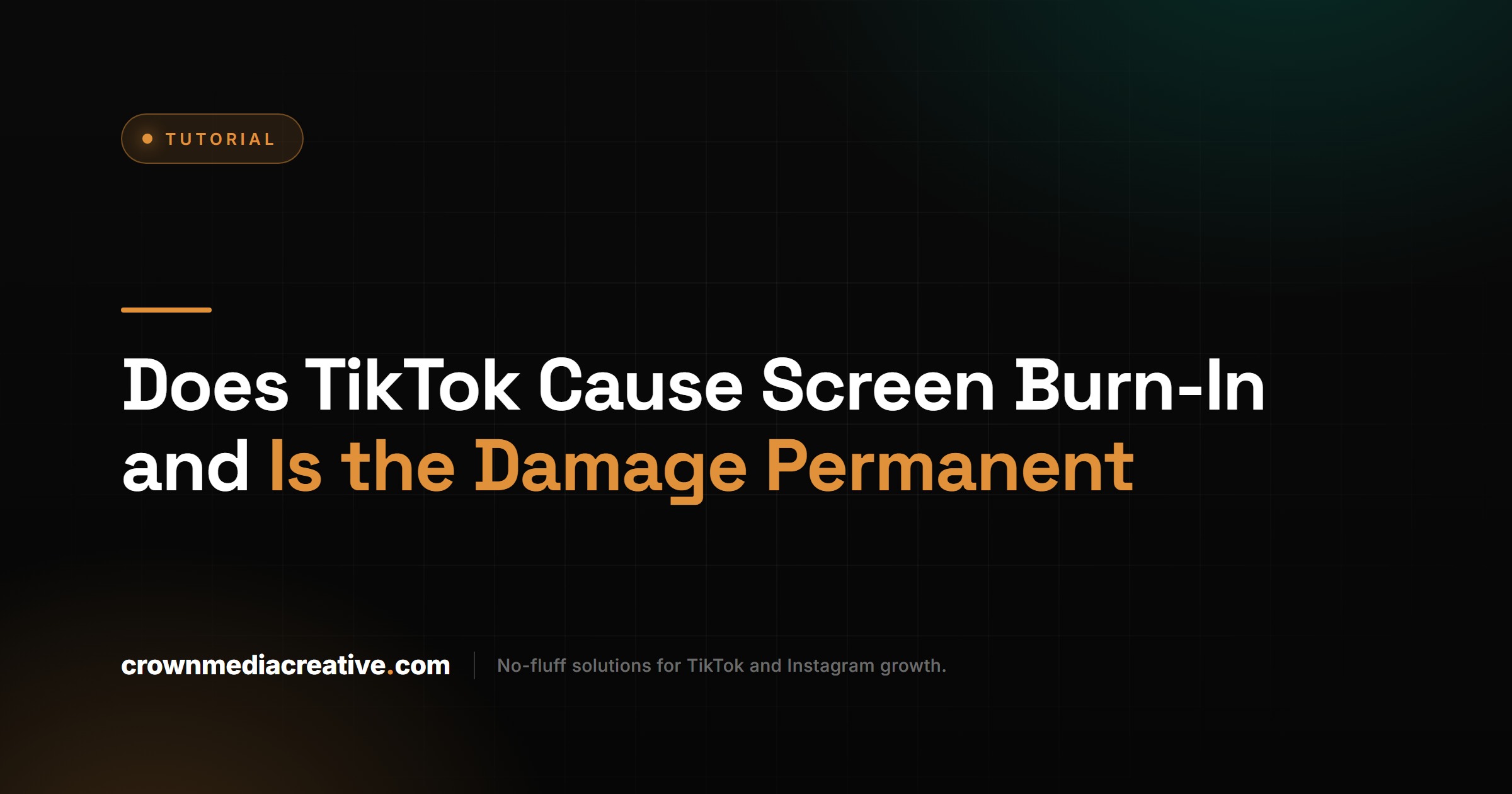 TikTok Screen Burn In