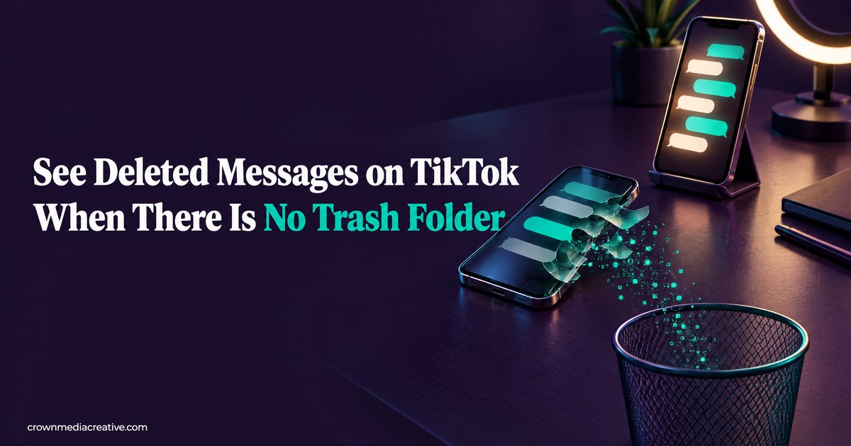 See Deleted Messages on TikTok When There Is No Trash Folder